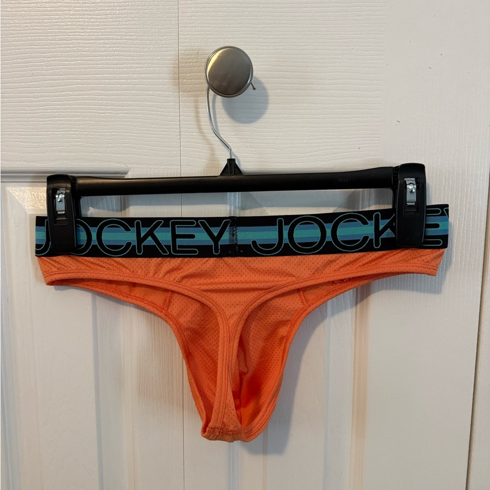 Jockey Men's Bright Orange Thong - Picture 2 of 2